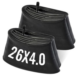 Relwears 2 Pack 26x4 Fat Tire Inner Tubes, Premium Butyl Rubber Puncture Resistant Tubes Inner Tube with Schrader Valve for E Bicke Electric Bike