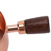 Sauce Pan Wooden Handle Rose Gold Stainless Steel Sauce Pot