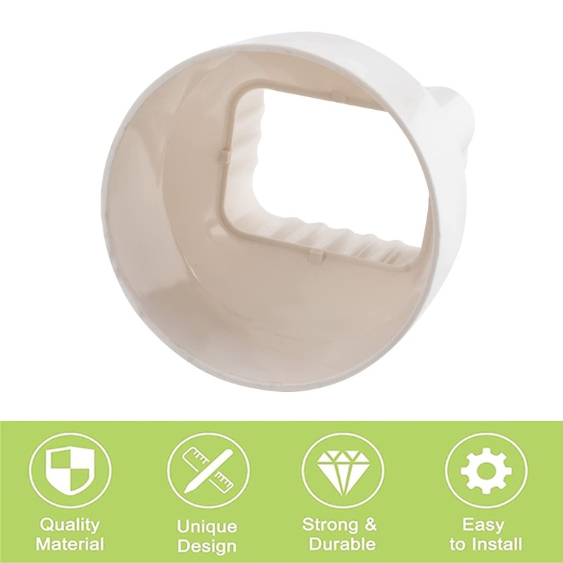 UFURMATE Downpipe Adapter, 1 Piece PVC 8.7 x 6.5 cm