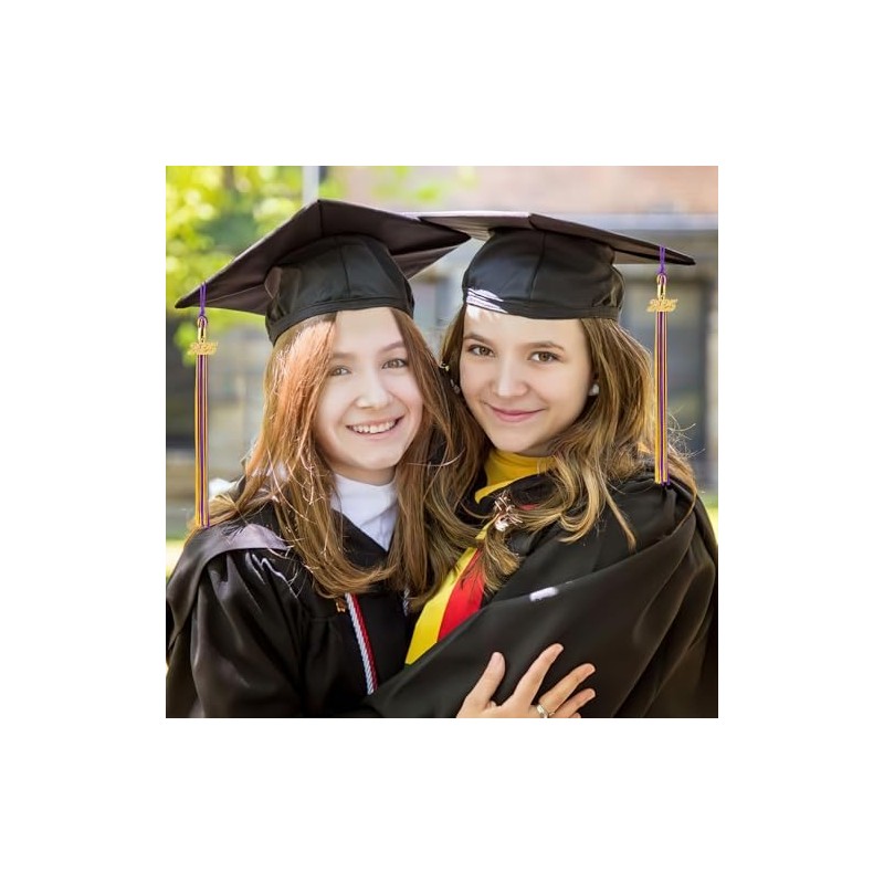 2025 Graduation Cap Tassel with Year Gold Date Charms, Party