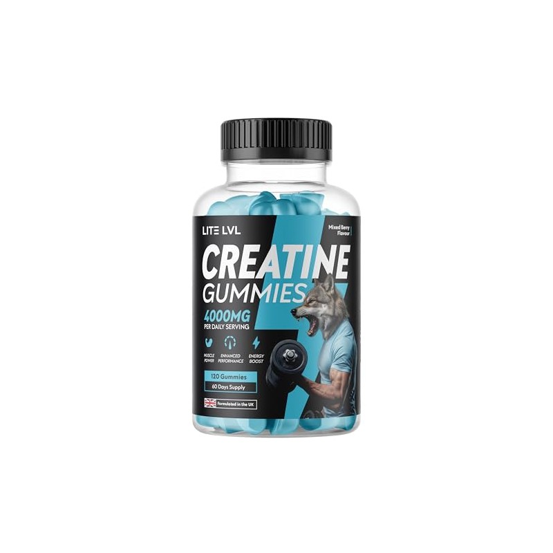 Creatine Gummies 4000mg | 120 Mixed Berry Flavoured Gummies |