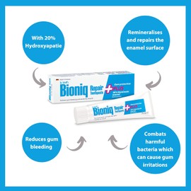 Dr. Wolff's Bioniq Repair Plus Toothpaste 75ml | Sensitive Toothpaste with Added Gum Protection | Fluoride-Free Toothpaste for Daily Use | Enamel Repair Toothpaste | Toothpaste for Travel & Home
