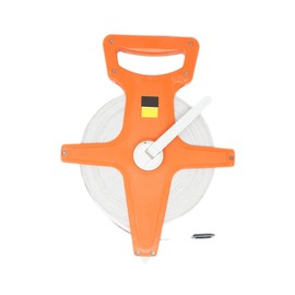 Dapetz ® Surveyors 50M Open Reel Tape Fibreglass Surveyors Long Retractable Reel & Metal Strong Casing Tape Measuring Tape 50 Metre by Scale Metric Imperial Impact Resistant Shell