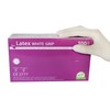 Medi-Inn Latex White Grip Disposable Gloves Powder-Free (Size: M, Quantity: