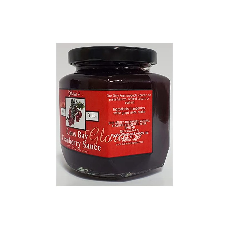 Cranberry Sauce by Gloria's Gourmet: (12 oz. jar) Oregon Made