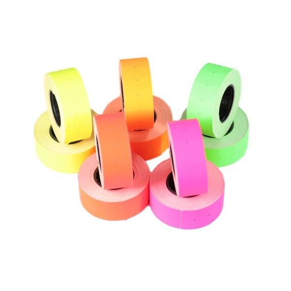 (10 Rollen) Mischen Sie 21 x 12 mm farbigen Papieraufkleber