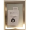 BUILDINGSIGNS.COM Elevator certificate frame 6x9 stainless Steel