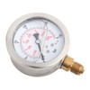 Liquid-filled hydraulic pressure gauge 0-3750PSI 0-250 bar pressure gauge, 2.5