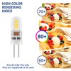 Caldarax 6 Pack G4 LED Bulbs 2W, AC/DC 12V, Equivalent