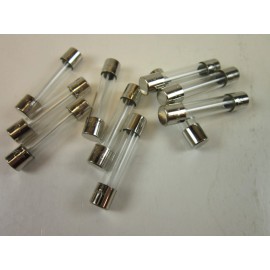 Bussmann Lot of 10 Bussmann 20 Amp AGC-20-R Cartridge Fuse (10 EA) 3AG 20A Glass