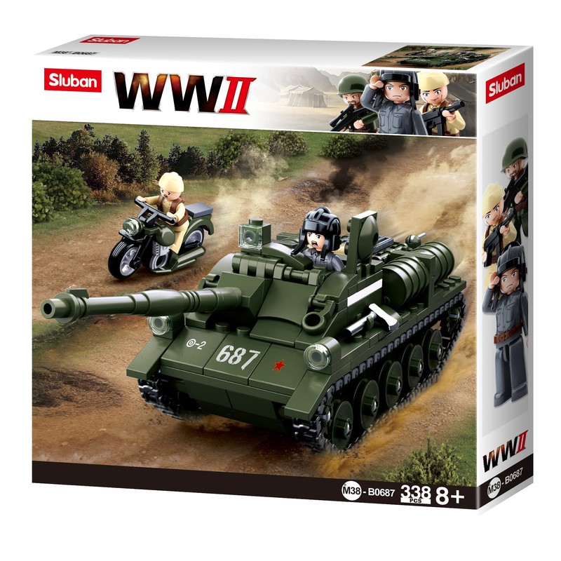 Sluban WWII - SU-85 TANK DESTROYER 338PCS