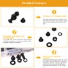 365 Pieces M4 Screws Nuts Washers Set Black, Sutemribor M4