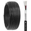 22/4 Shielded Wire 100FT 22 Gauge 4 Conductor Wire, UL2464