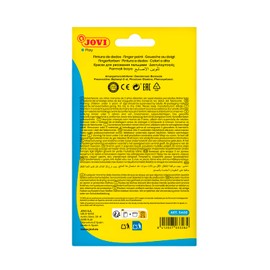 Jovi - Finger Paint 6 x 35ml Jars Assorted Colours Made from Natural Ingredients Gluten Free (540B)