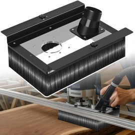 Dust Collection Shroud for Slab Flattening Router Sled - 2.5" New Dust Port Interface Extension Device, Captures 95% Wood Particles, Slab Flattener Accessories, Compatible with Most Routers
