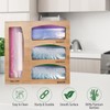 Ziplock bag organizer. Food bag storage. Wood Station. Wooden Nest.