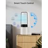 Desk Fan Bladeless, 120° Oscillating Fan Rechargeable, Quiet Fan with
