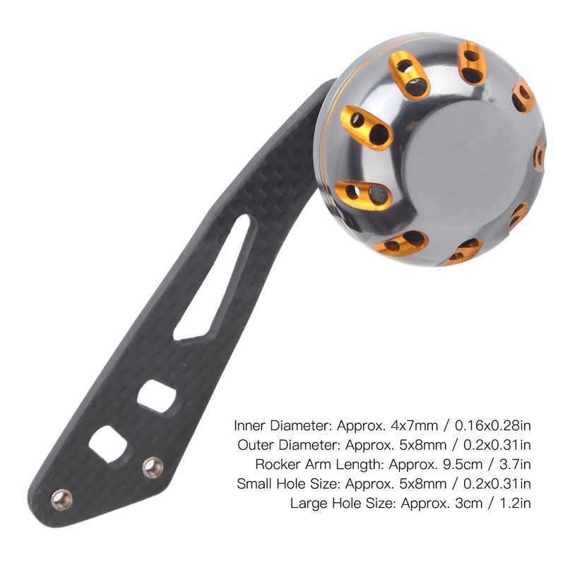 Carbon Fishing Reel Handle Knob Rocker Arm Fishing Accessory Parts