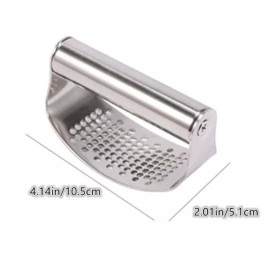 Unbranded New Stainless Steel Garlic press Tool Manual Minced Garlic Easy To Use Sturdy