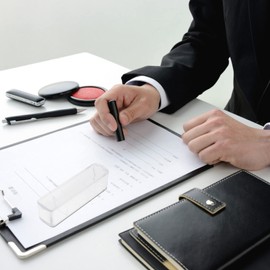 Operitacx 5pcs Rectangular Financial Seal Boxes High Grade Plastic Material Office Stamper Storage Container Lids