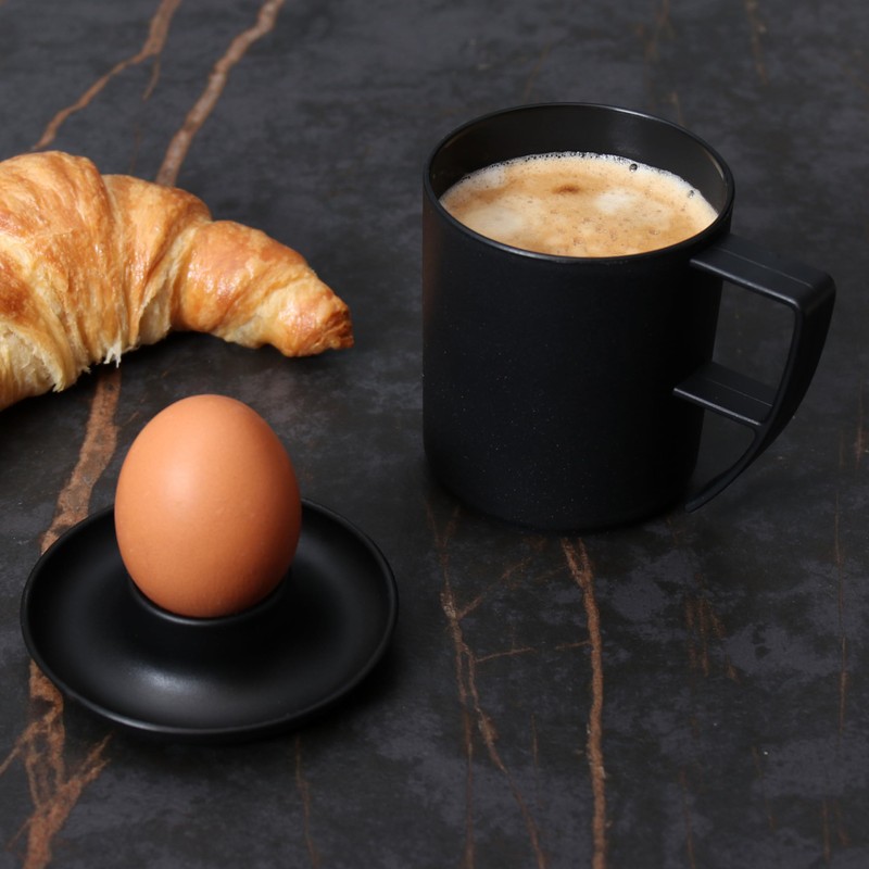 idea-station Neo Plastic Egg Cup Set of 6 – Black