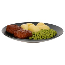 MamboCat Nagano 6 x Dinner Plates, Black, Robust Stoneware Crockery for 6 People, Relaxed, Timeless Design, Set of 6 Plates in Modern Ethnic Style, Stoneware Plates, Matte Black, Pack of 6