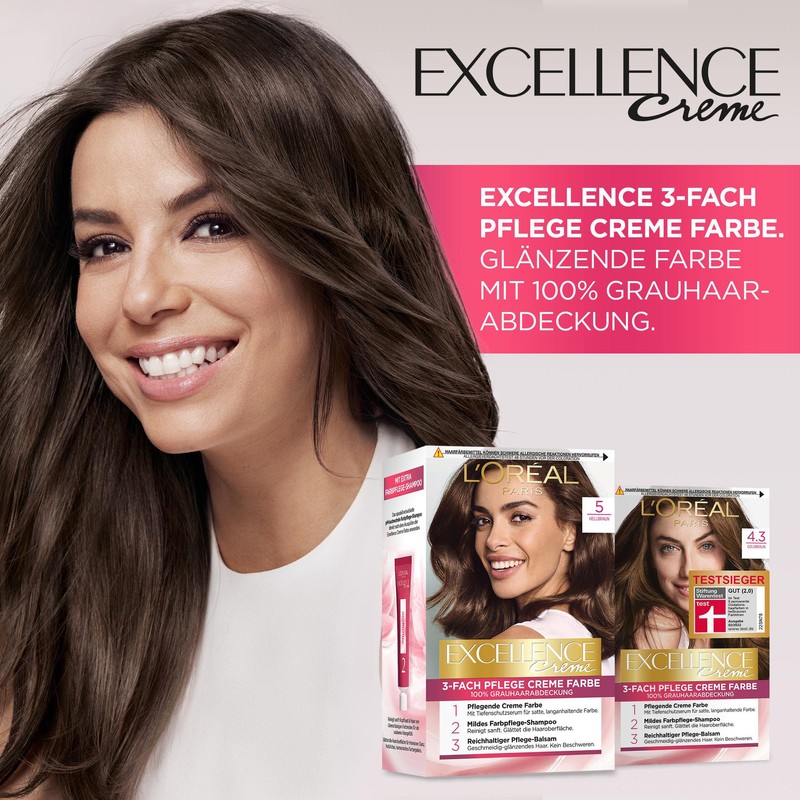 L'Oréal Paris Excellence Cream Pack of 3 x 268 g