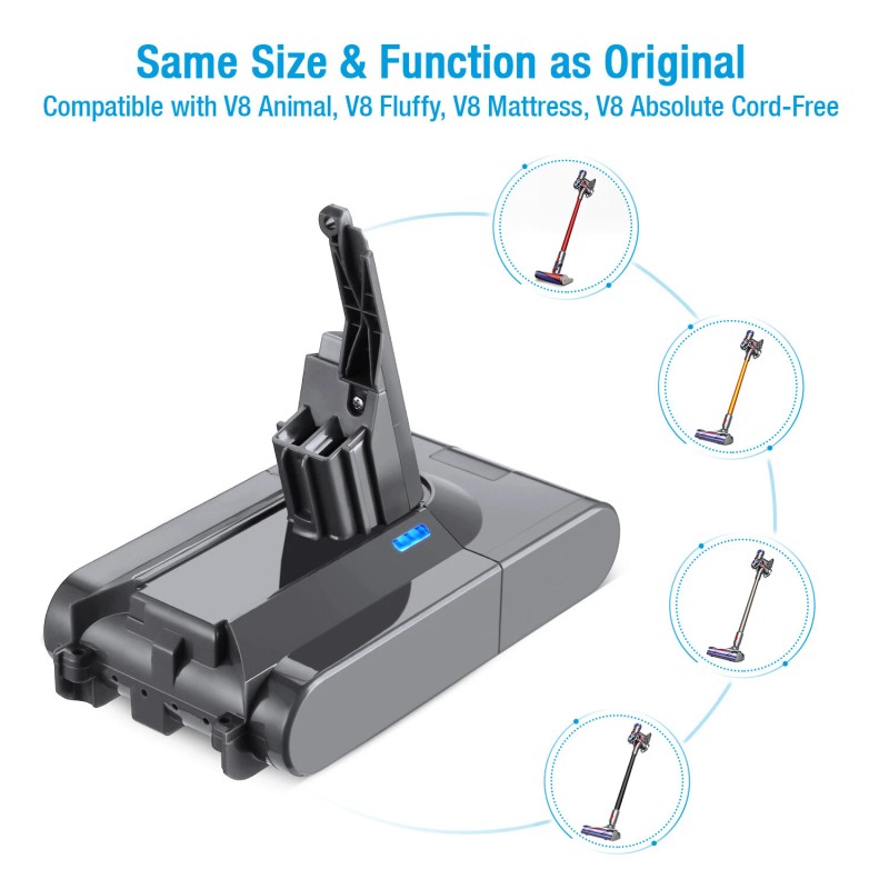 For Dyson Rechargeable Battery Pack For Dyson V8/SV10 Series ~