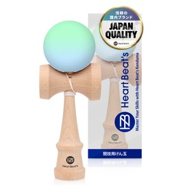 [Heart Beat's] Kendama Competition Kendama Kendama Matte Painted Two-Tone Mystical Pastel (Turquoise/Light Blue)