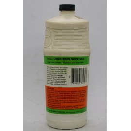 Butcher VINTAGE 1970's BUTCHER'S WAX Green Stripe FLOOR WAX QT. BOTTLE - NOS