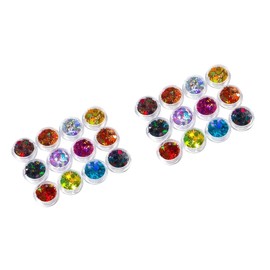 Ipetboom 2sets Nail Art Stickers Maple Leaf Design DIY Manicure Decor Nail Sequins Accessories Ideal for Ladies Women 12pcs*2