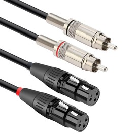 ipovoq xlr rca converter cable rca xlr convert cable rca canon convert 1M xlr convert rca cable xlr to rca mic cable xlr male rca pin xlr cable (dual XLR Female)