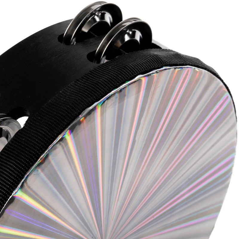 YOUEON 3 Pack Radiant Tambourine with Double Row Jingles, 6/8/10