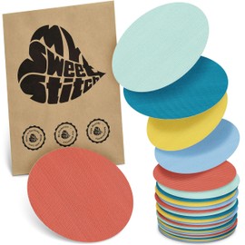 MySweetStitch - 25 x The Big Plasters Round Overpatch Waterproof Breathable Skin Friendly Pastel