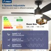 Amico Ceiling Fans with Lights, 44 inch Ceiling fan with