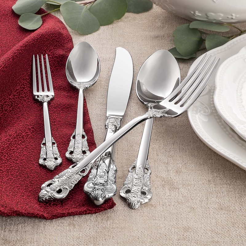 KEAWELL Gorgeous Dinner Knife, Set of 4, 18/10 Stainless Steel,