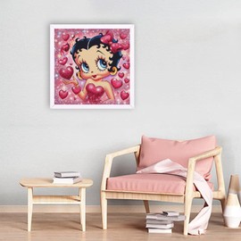 Diamond Art Kits for Adults,Full Drill Cartoon Diamond Paintings for Beginners,5D Gem Art Kits for Adults for Gift Home Wall Decor(Without Frame,12x12inch)