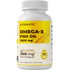 Vitamatic Triple Strength Omega 3 Fish Oil 3600mg Per Serving,