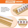 Set of 4 Mahjong Racks with Pushers, Bamboo Wood All-in-One