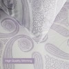 Utopia Bedding Double Paisley Lavender Print Duvet Cover Set -