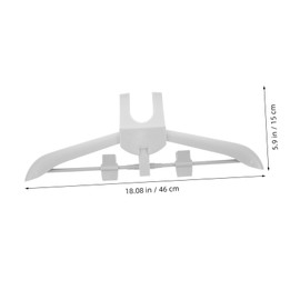 Operitacx Kleiderbügel hängender Dampfgarer Hanger Rack Stand Bügelbügel Klappbügel für Kleidung Tragbarer Kleiderdampfer Dampfgarer für Kleidung Kompakter Kleidungsdampfer Plastik Hellgrau