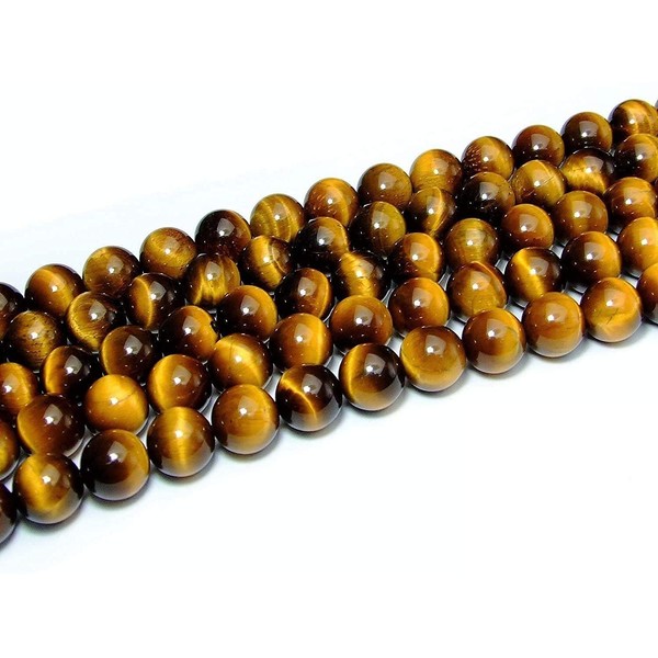 [hinryo] AAA Yellow Tiger Yellow Tiger Eye Stone Possession & Stamp 2 mm ~ 20 mm 1 Row 39 cm Natural Stone Power Stone