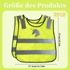 Ourdort Ourdort 2 Stck Warnweste Kinder,Kinderwarnweste fr (3-12 Jahre),Kinder Sicherheitswesten,Atmungsaktive