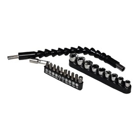 Mr.Gadget Solutions 300mm Flexible Drill Bit Extension Shaft with 90° Right Angle Drill Attachment & Mini Screwdriver Bits – Ultimate Precision Tool for Tight Spaces & Hard-to-Reach Areas!