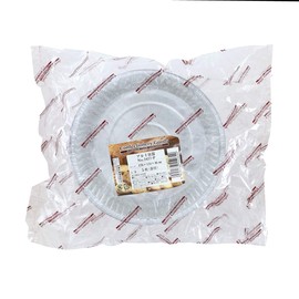 大黒工業(Daikoku Kogyo) アルミ容器 使い捨て ケーキ型 丸型 直径約18cm No.3427-P 5枚入 透明フタ付き シルバー