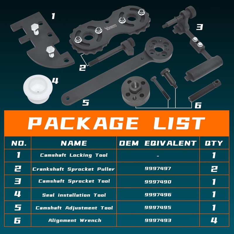 Yuesstloo Camshaft Alignment Tool Kit, Timing Tool Kit Compatible with