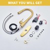 Tohlar Gold Touchless Kitchen Faucet with Pull Down Sprayer, Modern