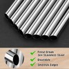 NiHome Extra Wide Reusable Stainless Steel Drinking Straws, Pack of