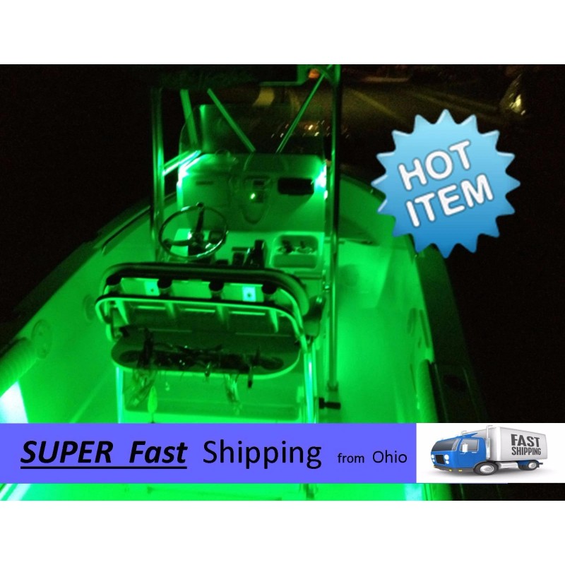UN brand 32ft TOTAL ---- BLUE boat led light kit
