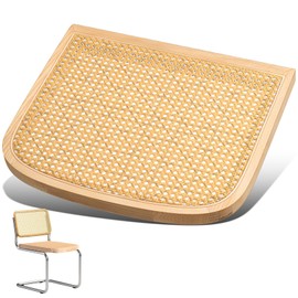 Yerliker 1 Pack Cane Chair Replacement, Natural Chair Replacement Cane Seat for Home Office, Ash Wood and Rattan (Yellow)